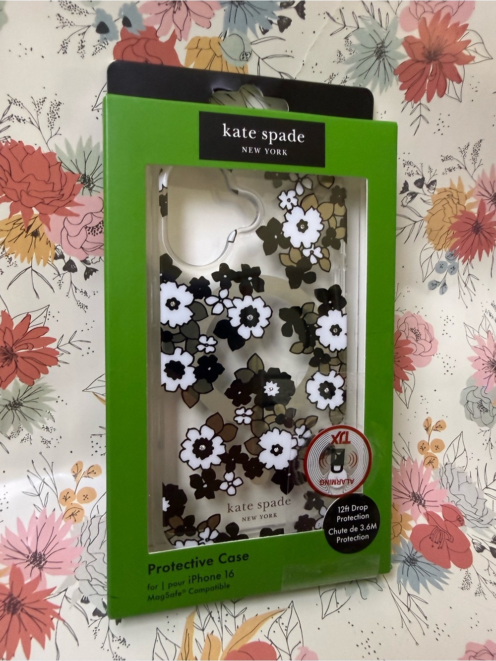 kate spade Clear Floral iPhone 16 Case